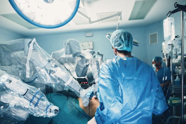 Operationssaal für eine Da-Vinci-Operation